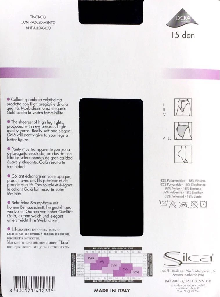 Collant Donna SILCA Gala' 15 Den - immagine 2