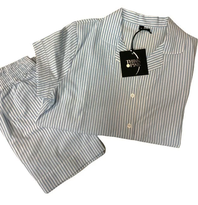 Pigiama Donna Stoffa Corto 100% Cotone THINK PINK 2020 Outlet