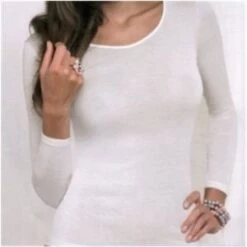 Maglia Donna Manica Lunga Lana E Seta Emmebivi 91404