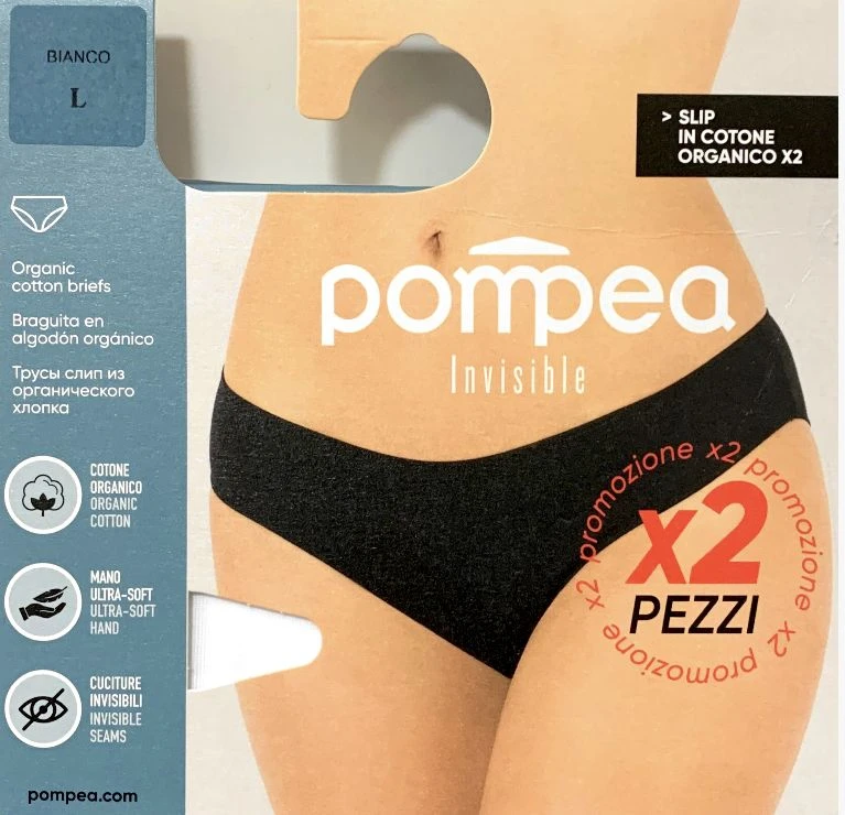 Slip Donna Invisibile Cotone Elasticizzato Pompea Essential