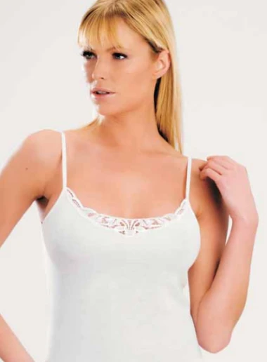 Canottiera Donna Spalla Stretta Lanacotone Ciesseti 40003