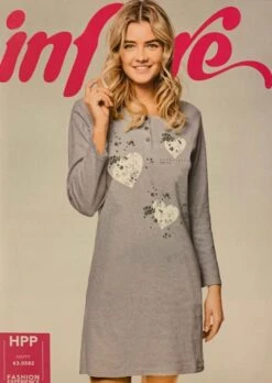 Camicia Da Notte Cotone Caldo Invernale Infiore 582