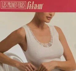 Canottiera Donna Spalla Larga 100% COTONE Filam 7035