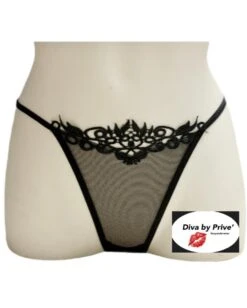 Perizoma Sexy Filo Tulle E Macrame' Diva By Prive' 1428