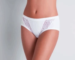 Slip Midi Donna Cotone Elasticizzato E Pizzo Cotonella GD130