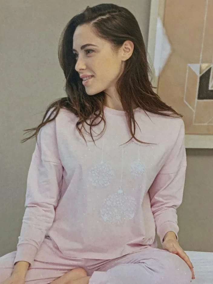 Pigiama Donna Fila 4070 Cotone Caldo Invernale - immagine 3