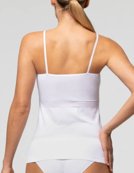 Canottiera Donna Spalla Stretta Microfibra Seamless Pompea - immagine 2