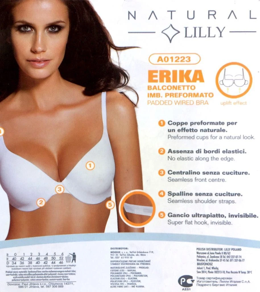 Reggiseno Balconcino Lilly 1223 Fine Serie Outlet - immagine 2