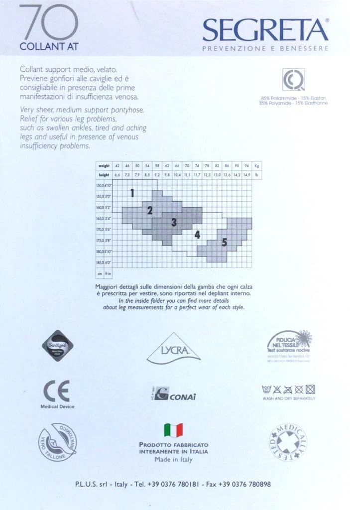 Collant Segreta 70 Compressione Graduata IBICI - immagine 2