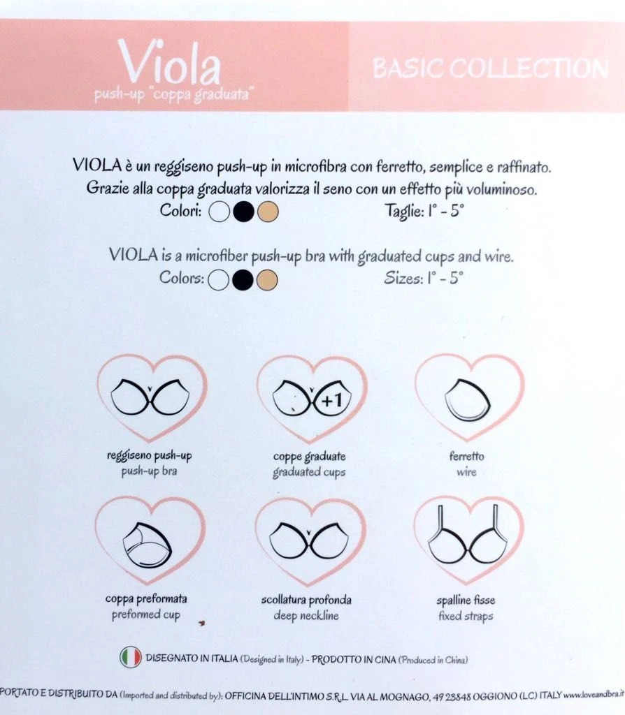 Reggiseno Push Up Love And Bra Art. Viola - immagine 2