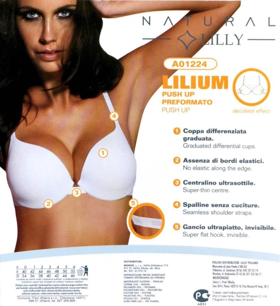 Reggiseno Push Up Preformato Lilly 1224 - immagine 2