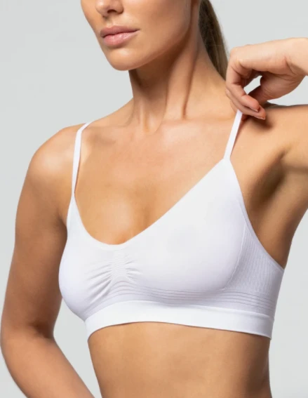 Brassiere Spalla Stretta Microfibra Seamless Pompea